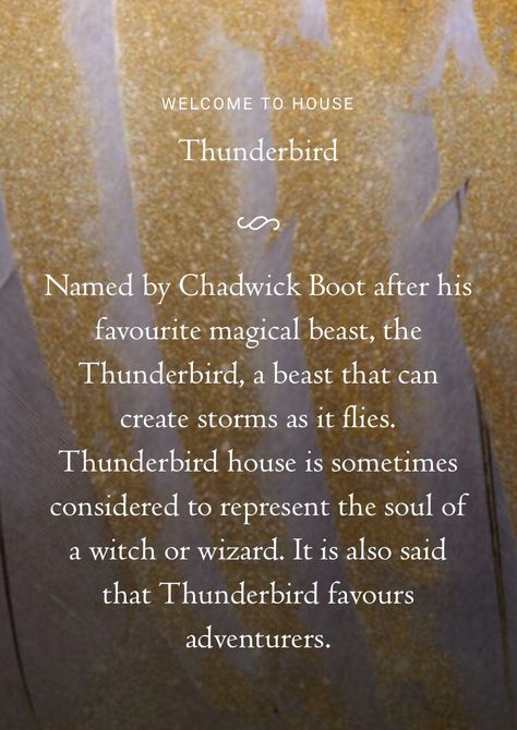 Thunderbird House https://www.pottermore.com/news/pottermore-reveals-ilvermorny-writing-video-and-sorting Ilvermorny Thunderbird, Thunderbird Ilvermorny, Thunderbird House, Harry Potter Ravenclaw, Potter Facts, Harry Potter Facts, Hogwarts School, Wizarding World Of Harry Potter, Mischief Managed