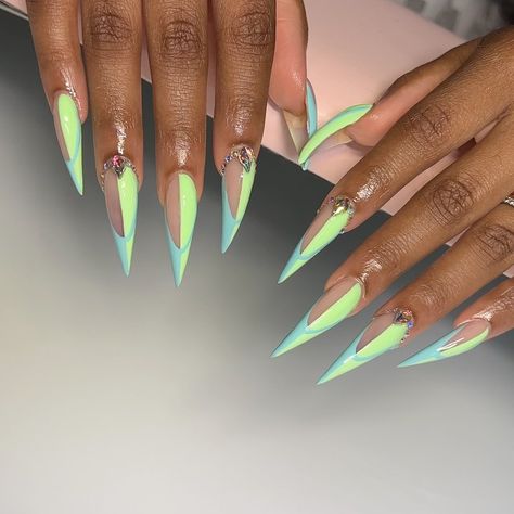 Nails|Htx | Pastel Half frenchies 🎾💙 #stilettonails #htxnails #nailideas #houstonnailtech #xInails #frenchtipnails #houstonnails #springnails… | Instagram Pastel Stiletto Nails, Beauty Stuff, Chic Nails, French Tip Nails, Stiletto Nails, Nail Tech, Spring Nails, Nail Inspo, Nail Designs