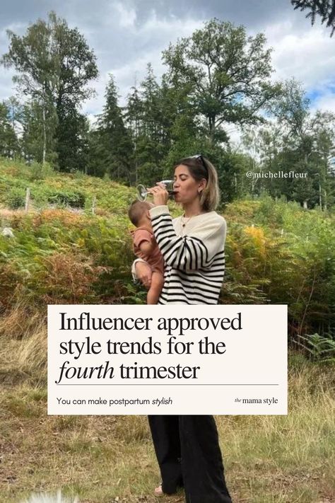 Check out these stunning postpartum style insights from influencers and stay on-trend during the post-baby period. Postpartum Fashion Winter, French Postpartum Style, Post Parting Outfits, Post Partum Work Outfit, Post Pardum Style, Postpartum Fall Fashion, Winter Post Partum Outfits, Post Maternity Outfits, Cute Post Partum Outfits