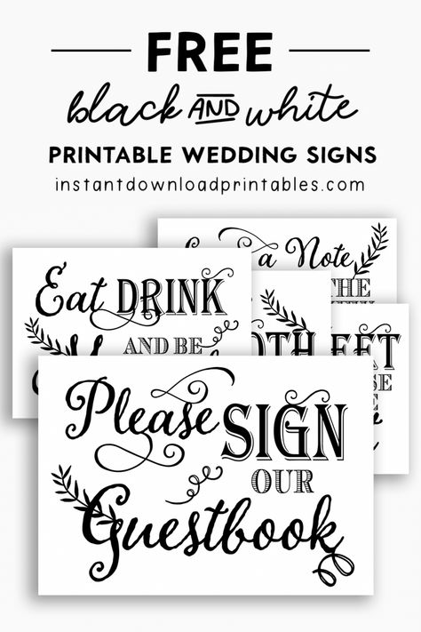 Wedding Printables Archives - Instant Download Printables Bridal Shower Crafts, Printable Signs Free, Funny Wedding Signs, Free Wedding Cards, Diy Wedding On A Budget, Bridal Shower Planning, Love Quotes For Wedding, Cricut Wedding, Wedding Signs Diy