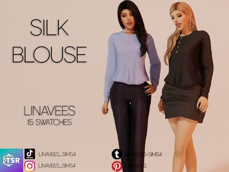 Sims 4 Blouse, Sims 4 Cc Clothes Female, Cas Sims 4, Sims 4 Cc Clothes, Female Blouse, Sims 4 Expansions, Fluffy Skirt, Sims 4 Cas, Cc Sims