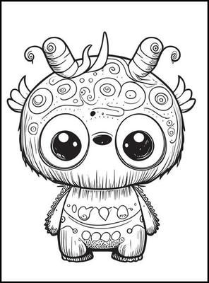 Monster Coloring Pages for Kids 17616389 Vector Art at Vecteezy Littlest Pet Shop Coloring Pages, Monster Coloring Pages For Kids, Shop Coloring Pages, Pikachu Coloring Page, Elephant Coloring Page, Disney Princess Colors, Spiderman Coloring, Monster Coloring Pages, Coloring Pages Free Printable