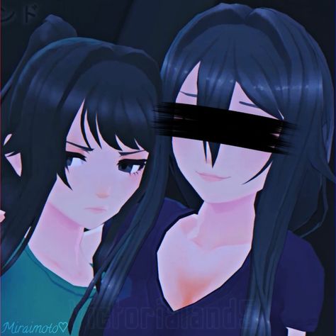 Ayano And Ryoba Aishi, Ryoba Aishi Icon, Ryoba Aishi, Ayano Aishi, Yandere Girl, Icons Girls, Yandere Simulator, Cute Icons, Art Boards