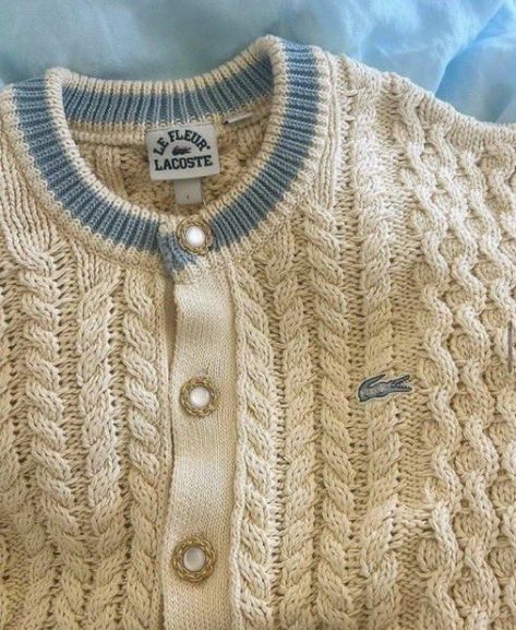 Lacoste Outfit, Knitwear Details, Cream Knit Cardigan, Tyler The Creator, Streetwear Men Outfits, 가을 패션, Dream Clothes, Seasonal Fashion, Favorite Outfit