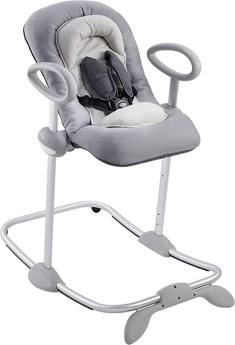 Amazon.com : BEABA Up & Down Portable Baby Rocker, 4 Height Levels + 3 Reclining Positions with 1 Click, Couch and Table Height Rocker, Baby Seat, Baby Lounger, Baby Essentials, Baby Gear, Gray : Baby Best Baby Bouncer, Baby Registry Essentials, Bumbo, Amazon Baby, Baby Rocker, Baby Chair, Baby Lounger, Baby Bouncer, Floor Seating