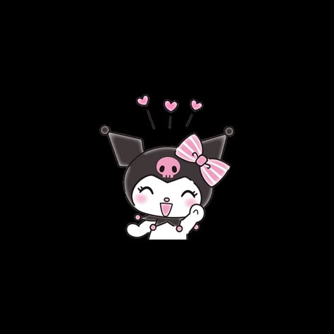 Kuromi Ig Highlights, Kuromi Highlight Cover, Sanrio Aesthetic Icon, Kuromi Phone Layout, Kuromi Themed Phone, Apple Watch Wallpaper Black, Kuromi Emoji, Kuromi Phone Theme, Kuromi Shoes