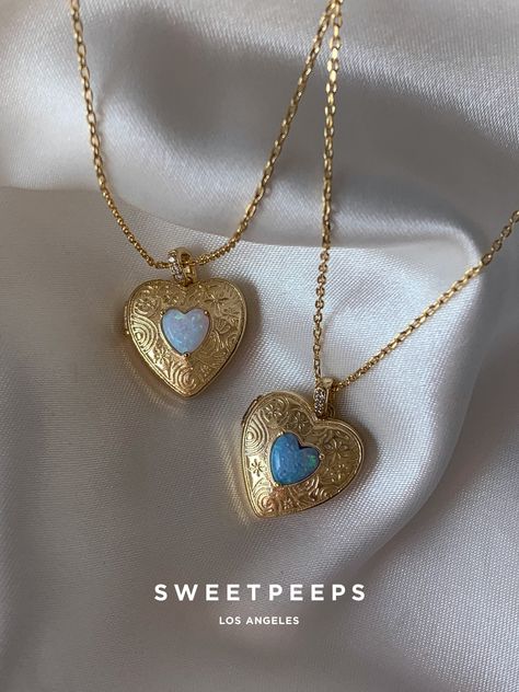 Product Details + Care - High Quality Gold Plated Over Brass - Cubic Zirconia  - Brass: Copper + Zinc Alloy- 1 Necklace- Wipe Clean  - Imported  Dimensions - Chain Length Approximately 16”+ 2" Extension- Heart Locket Opens. Can insert photo of choice. Photo does not come with locket.  - Heart Locket Approximately 0.75" Heart Locket Necklace, Jewelry Accessories Ideas, Dope Jewelry, Jewelry Lookbook, Heart Locket, Girly Jewelry, Jewelry Inspo, Dream Jewelry, Locket Necklace