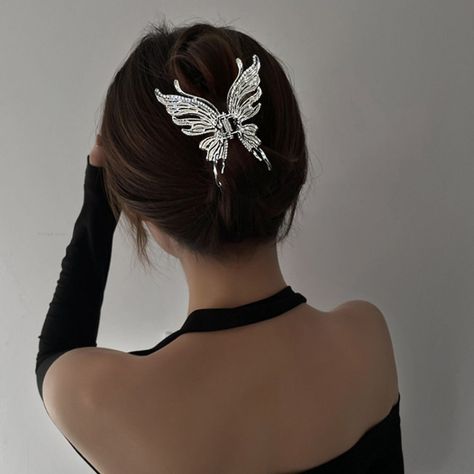 Faster shipping. Better service Butterfly Short Hair, Thinning Thick Hair, Butterfly Hair Claw, Birthday Banquet, Ponytail Updo, Butterfly Hair Clip, Hair Accessories Clips, Hair Claw Clip, Hair Accessories Gift