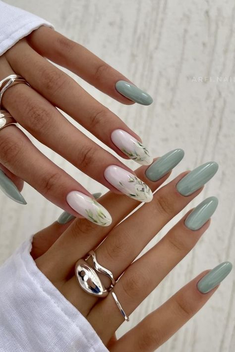 Manicure Art, April Nails, September Nails, Spring Acrylic Nails, Floral Nail Designs, New Nail Designs, Cute Spring Nails, Vibrant Nails, Strong Nails