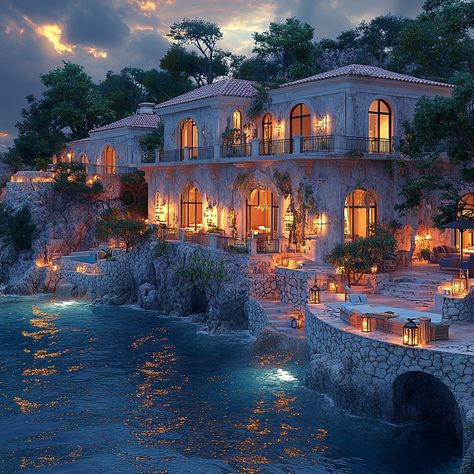 Immerse in the splendor of a Neo-Mediterranean mansion on the Greek Islands, 10,000 sqft. AI magic and vibrant color grading capture Mediterranean elegance against panoramic ocean views. Let this AI art fuel your oceanfront dreams and desire for a heavenly Greek Islands escape. Can you feel the ocean breeze or the golden hour's warmth? Share your thoughts below! 🏖️🏛️ #DreamHomeInspiration #LuxuryInteriors #NeoMediterraneanStyle #GreekIslands #LuxuryLiving #LuxuryDesign #LuxuryLifestyle #HomeGoals #InspiringHomes #LuxuryTravel #OceanfrontLuxury Greek Mansion, Mediterranean Mansion, Greek Isles, Fantasy Homes, Ocean Views, Ocean Breeze, Mediterranean Style, Color Grading, Greek Islands