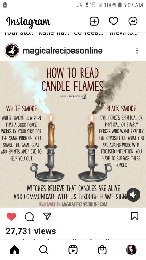 How To Read A Flame, Flame Reading Candle, How To Read Candle Flames, Candle Color Meanings Magic, Baneful Magick, Candle Magick Spells, Candle Color Meanings, Candle Magic Spells, Goddess Magick