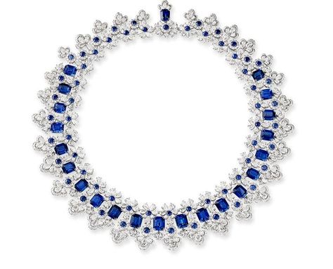 Chopard Redefines High Jewelry With The 2023 Red Carpet Collection Chopard Diamond Necklace, Chopard Necklace, 2023 Red Carpet, Dress Reference, Chopard Jewelry, Bridal Diamond Necklace, Diamond Earrings Design, Stones Necklace, Round Sapphire