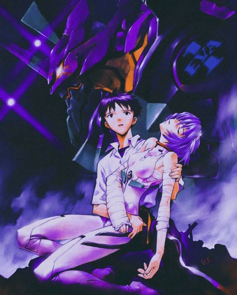 Neon Genius Evangelion Pfp, Purple Evangelion, Neon Genesis Evangelion Aesthetic, Evangelion Icons, Neon Genesis Evangelion Anime, Aesthetics Anime, Purple Aesthetics, Anime Retro, Purple Icon