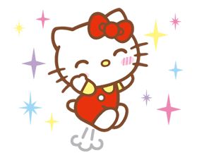 Hello Kitty (Happy Days ver.) – LINE Stickers | LINE STORE Happy Hello Kitty, Sticker Hello Kitty, Hello Kitty Happy, Hello Kitty Tattoos, Hello Kitty Rooms, Hello Kitty Images, Kitty Images, Kitty Stuff, Miss Kitty