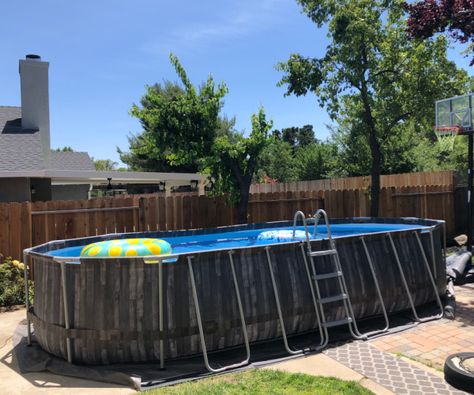 Costco Pool Ideas, Bestway Pool Ideas Backyards, Patio 2023, Cheap Above Ground Pool, Small Above Ground Pool, Bestway Pool, Swimming Pool Kits, Backyard Toys, Pool Kits