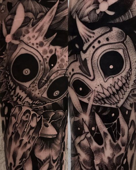 Majoras Mask Tattoo Ideas, Majoras Mask Moon Tattoo, Skull Kid Zelda, Majoras Mask Tattoo, Majoras Mask Moon, Majora's Mask Tattoo, Zelda Tattoo, Tatted Men, Dark Skull