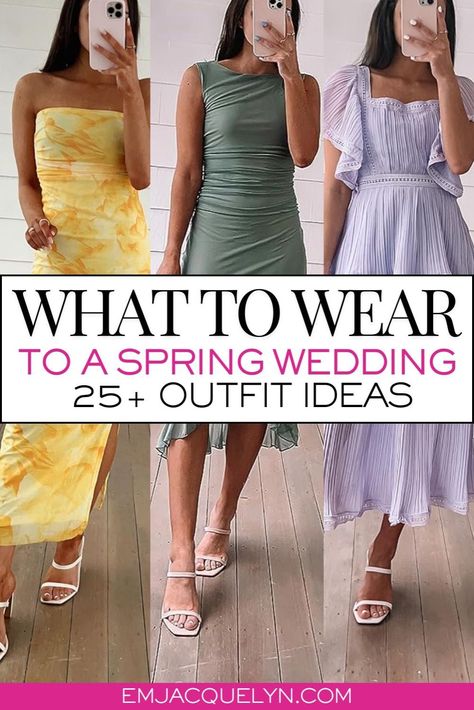 Discover Stunning Spring Wedding Guest Outfit Ideas for Women that will make you the star of the celebration! From floral prints to chic silhouettes, this guide showcases the best Wedding Guest Outfit choices for any spring occasion. Whether you prefer a romantic maxi dress or a tailored jumpsuit, find inspiration to elevate your look while embracing Women's Fashion trends. Get ready to make a statement at every event with outfits that perfectly blend style and elegance. Spring Wedding Guest Outfit, Wedding Guest Outfit Ideas, Wedding Guest Outfit Spring, Formal Wedding Attire, Romantic Maxi Dress, Spring Wedding Guest, Spring Wedding Guest Dress, Jumpsuit Outfits, Wedding Festivities