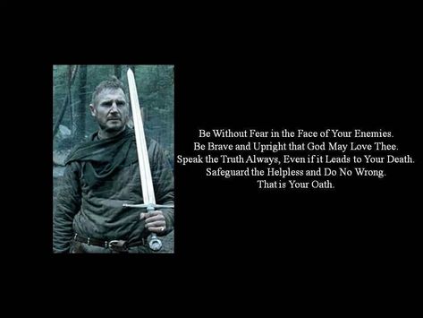 Oaths...what's yours? Templar Quotes, Righteousness Quotes, Warrior Spirit, Quotes By Authors, Warrior Quotes, Speak The Truth, Famous Quotes, Movie Quotes, Great Quotes