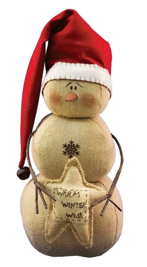 Cute Snowman Ideas to Steal the Holiday Scene Red Top Hat, Snowman With Hat, Stuffed Snowman, Sock Snowman, Winter Wishes, Adornos Halloween, Primitive Snowmen, Burlap Crafts, Snowmen Patterns