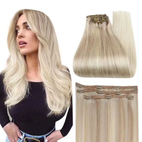 Transform your look in minutes with our high quality human hair extensions.✨️ #beauty #naturalbeauty #beautyandhealth #beautytips #beautyproducts #beautyandwellness #facialbeauty #hairextensions #beautyroutine #easybeauty #healthybeauty #integralbeauty #femalebeauty #foryou Transforma tu look en minutos con nuestras extensiones de cabello humano de alta calidad.✨️ #belleza #bellezanatural #bellezaysalud #consejosbelleza #productosbelleza #bellezaybienestar #bellezafacial #extensionesdecab... Eyebrow Care, Eyelash Care, Blonde Hair Extensions, Human Hair Clip Ins, Ombre Gradient, Personal Care Products, 100 Remy Human Hair, Clip In Hair, Clip In Extensions