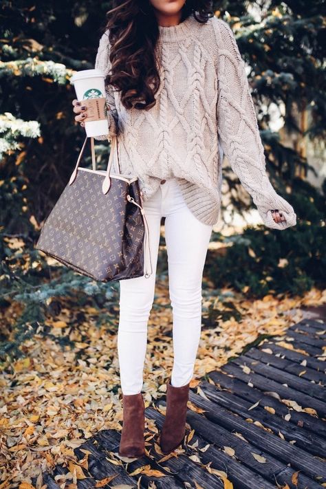 fall fashion 2017 outfits, fall fashion trends 2017, fall outfits tumblr, cute fall outfit pinterest, BANFF canada review, Lake Louis Canada, travel blogger, emily gemma,, the sweetest thing blog, Aspen, CO october weather, louis vuitton Neverfull GM, Louis Vuitton outfit Pinterest, Cute outfits with white jeans in fall, Cable knit sweater fall 2017 Fashion Outfits, Fall Outfits Pinterest, Vuitton Outfit, Stunning Fashion, Feminine Fashion, 2017 Fashion Trends, Outfit Trends, Cute Fall Outfits, Mode Inspo