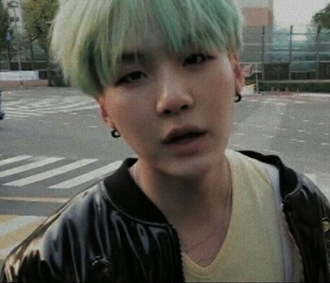 #minyoongi #yoongi #suga #bts #aesthetic #mint #edit Taehyung Cute, Mint Hair, Min Yoongi Bts, Jungkook Aesthetic, Bts Aesthetic Pictures, Min Suga, Bts Yoongi, Daegu, Green Hair