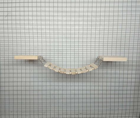 Handmade wooden bridge for chinchillas with two shelves - rat cage accessories - ferret cage decor. Rat Cage Accessories, Cage Decor, Ferret Cage, Rat Cage, Wooden Bridge, Bridge Design, Chinchillas, Animal Toys, Market Place