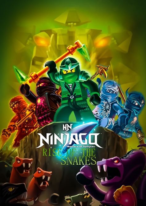 Lego Ninjago Poster, Lego Ninjago Serpentine, Ninjago Serpentine, Lego Ninjago Wallpaper, Ninjago Poster, Ninjago Spinjitzu, Ninjago Wallpaper, Lego Kai, Ninjago Pictures