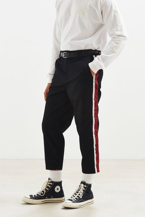 Shop UO Tearaway Snap Work Pant at Urban Outfitters today. We carry all the latest styles, colors and brands for you to choose from right here. Men's Cargo Pants, Latest Clothes For Men, Men's Bottoms, Men's Clothes, Mens Joggers, Cargo Pants Men, Pants Jeans, Work Pants, Jeans Shorts