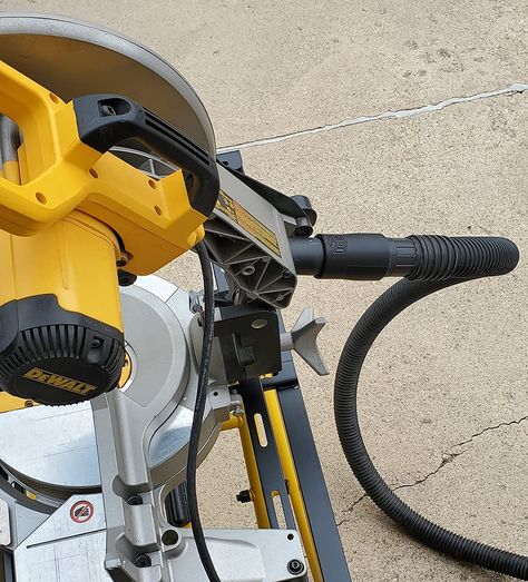 This is the best adapter for a dewalt miter saw that I could find. Adirondak Chairs, Garage Workshop Organization, Chop Saw, Compound Mitre Saw, Dewalt Power Tools, Dust Extractor, Small Woodworking Projects, Shop Vac, Workshop Organization