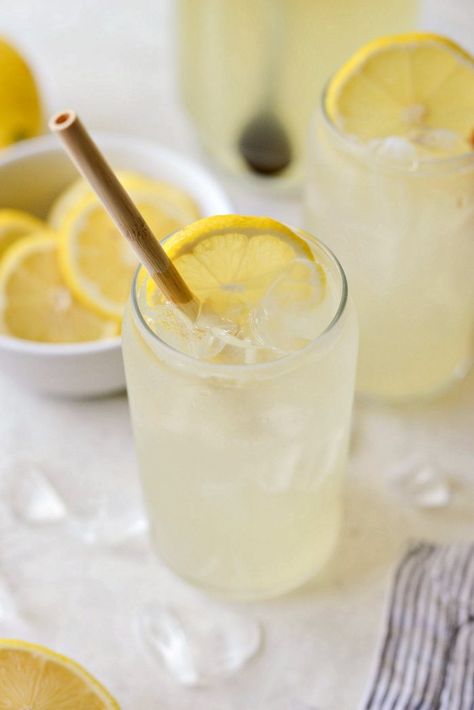 Old Fashioned Lemonade, Lemon Simple Syrup, Lemon Syrup, Squeezed Lemon, Lavender Lemonade, Homemade Lemonade, Lemon Rind, Lemonade Recipes, Vegetable Peeler