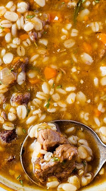 Instant Pot Beef Barley Soup Beef Barley Soup Instant Pot, Barley Soup Recipe, Soup Quick, Soup Beef, Soup Instant Pot, Beef Soup Recipes, Beef Barley, Beef Barley Soup, Instant Pot Soup Recipes