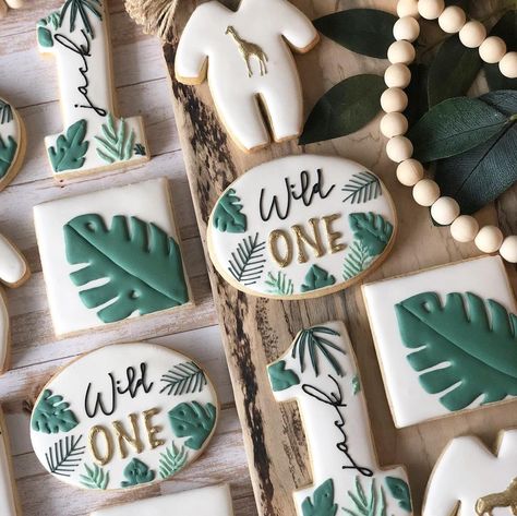 ALICIA PERKINS II COLUMBUS (@sixonefoursweets) • Instagram photos and videos Wild One Birthday Cookies, Wild One Cookies, 1st Birthday Cake Designs, First Birthday Cookies, Wild Birthday Party, Baby First Birthday Cake, Baby Boy 1st Birthday Party, Safari Chic, Wild One Birthday