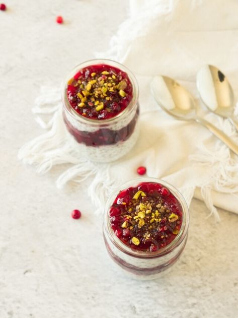 Cranberry Chia Pudding Recipe | Ooh La La It's Vegan Chia Pudding Recipe, Cranberry Jam, Chia Pudding Recipes, Chia Seed Pudding, Agave Syrup, Ooh La La, Pudding Recipe, Cranberry Sauce, Chia Pudding