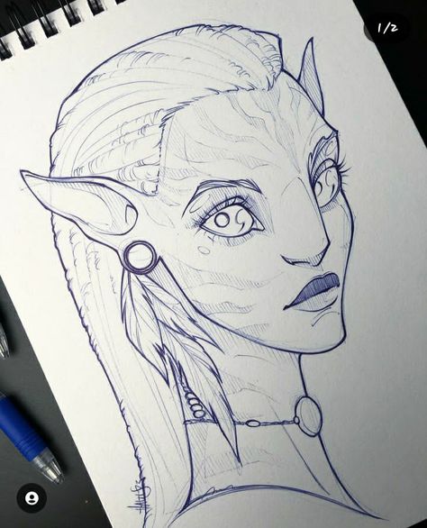 Neytiri Avatar, Avatar Film, Pencil Drawings For Beginners, Ariana Grande Drawings, Pencil Sketch Images, Avatar Cartoon, Avatar Fan Art, Anime Boy Sketch, Pen Art Drawings