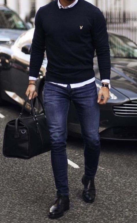 Stil Masculin, Mens Business Casual Outfits, Style Hacks, Herren Style, Stylish Men Casual, Trening Fitness, Mens Fashion Smart, Best Mens Fashion, Herren Outfit