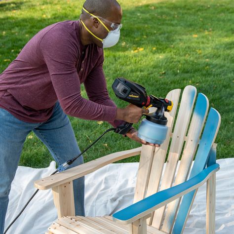 In this article we’ll walk through what is a paint sprayer, when should you use a sprayer, the different types of paint sprayers, and the features to consider when purchasing so you can set yourself up for success. Large Homes Exterior, Paint Sprayer Reviews, Wagner Paint Sprayer, Hvlp Paint Sprayer, Best Paint Sprayer, Painted Outdoor Furniture, Paint Sprayers, Spray Paint Projects, Fence Stain