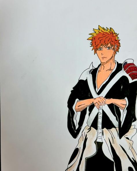 Colour work ✨✨ Anime : Bleach Colour : camlin brush pen ( I tried them for the first time 😅) #artoftheday #art #artwork #animeart #anime #drawing #brushpen #camlin #animeboy #bleach Work Anime, Anime Bleach, Anime Drawing, Bleach Color, Brush Pen, Art Day, Art Artwork, I Tried, Anime Boy