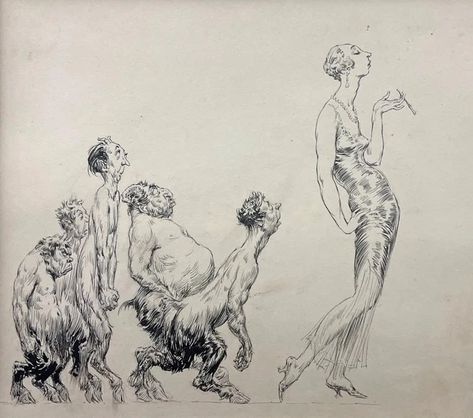 Norman Lindsay - Our Other Faces - The Procession – Odana Bloomfield Norman Lindsay, Limited Edition Book, Esquire Magazine, Chicago Usa, Roaring Twenties, Secret Places, Ink Illustrations, The Exhibition, Character Design References