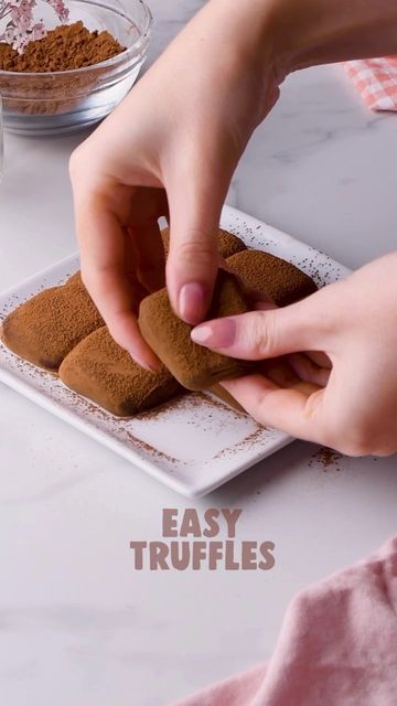 Chocolate Truffle Recipe, Chocolate Truffles Recipe, Easy Truffles, Kids Lunch Recipes, Truffles Recipe, Truffle Recipe Chocolate, Truffle Recipe, Chocolate Cookie Recipes, Chocolate Truffle