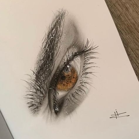 How To Draw Brown Eyes, Eyeball Art, Drawing Eyes, Cool Pencil Drawings, Beauty Art Drawings, Easy Drawings Sketches, Wildlife Photos, Art Drawings Sketches Creative, Art Inspiration Painting