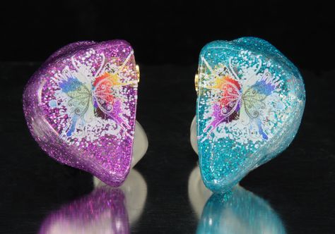 Love these #butterfly custom ES in ear monitors designed by Westone employee Jessica! Butterfly Microphone, In Ear Monitors Kpop, In Ear Monitors Design, Pink In Ear Monitors Kpop, Custom In Ear Monitors, In Ear Monitors Blue, Custom Headphones, Future Concert, Ear Monitors