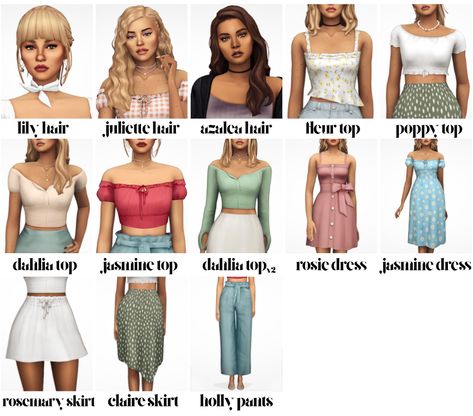 wildflowers pt II (cc pack) | aretha on Patreon Onyx Sims Cc, Sims 4 Cc Maxis Match Hair Packs, Maxi Sims 4 Cc, Sims 4 Cc Arethabee, Arethabee Sims 4 Cc, Sims 4 Cc Mm Clothes, The Sims 4 Pack, Sims 4 Challenges, Sims Packs