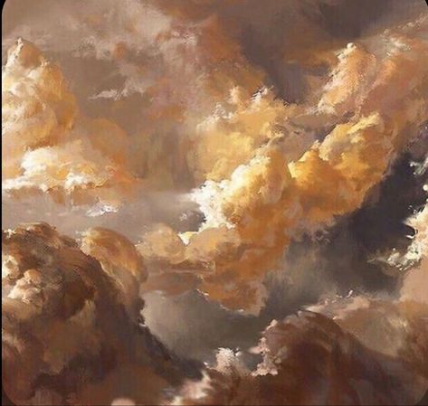 Ancient Greece Aesthetic, Greek Mythology Art, Greek And Roman Mythology, Angel Aesthetic, Mythology Art, Cloud Painting, Brown Aesthetic, Sky And Clouds, Greek Gods