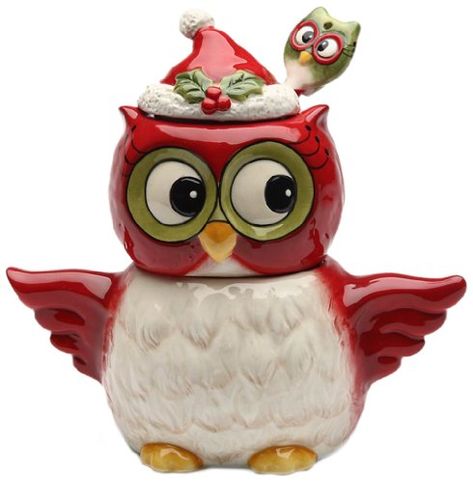 Mom Kitchen, Owl Cookies, Cozy Tea, Red Owl, Party Kitchen, Sugar And Creamer Set, Owl Collection, Santa Claus Hat, Sugar Bowls And Creamers