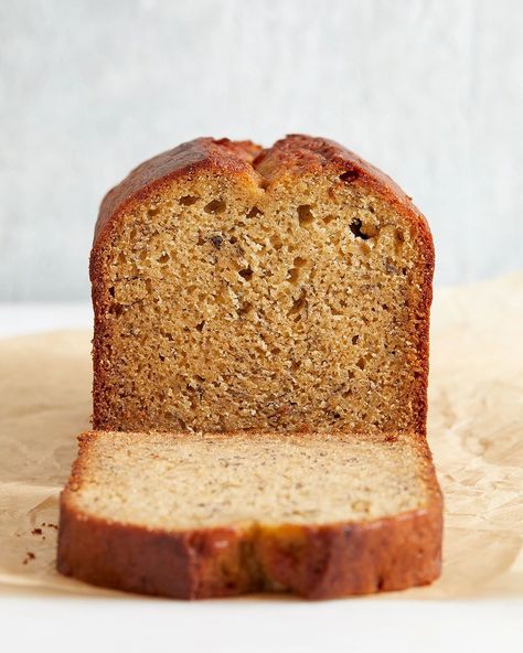 a loaf of bakery style banana bread Bakery Banana Bread, Analysis Paralysis, Banana Bread Loaf, Holiday Bread, Moist Banana Bread, Classic Recipes, Best Banana Bread, Baked Banana, Baking Project