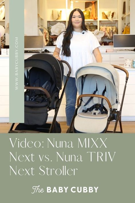 Video: Comparing the Nuna MIXX Next strollers versus the Nuna TRIV Next Stroller. Nuna Mixx Next Stroller, Nuna Triv Next, Nuna Mixx Stroller, Nuna Mixx Next, Nuna Stroller, Nuna Mixx, Travel Stroller, Canopies, Cubbies