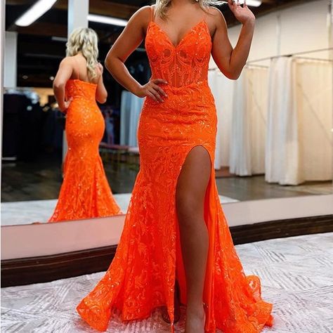 Light orange bridesmaid dresses