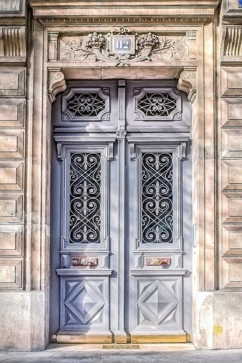 Paris Door Photography, Lavender Door No. 112, Paris Door Print, French Architecture, French Home Decor, Paris Photo, Large Wall Art Lavender Door, Parisian Doors, Paris Room Decor, Paris Door, Eiffel Tower Wall Art, Door Photography, Wood Fence Design, Gate Wall Design, Modern Fence Design