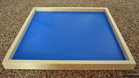 Duplo Table, Lego Play Table, Lego Tables, Lego Tray, Lego Diy Crafts, Lego Table Diy, Lego Bedroom, Lego Organization, Lego Mosaic